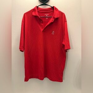 Antigua Men's Vibrant Red Polo Shirt angels baseball size large polo
